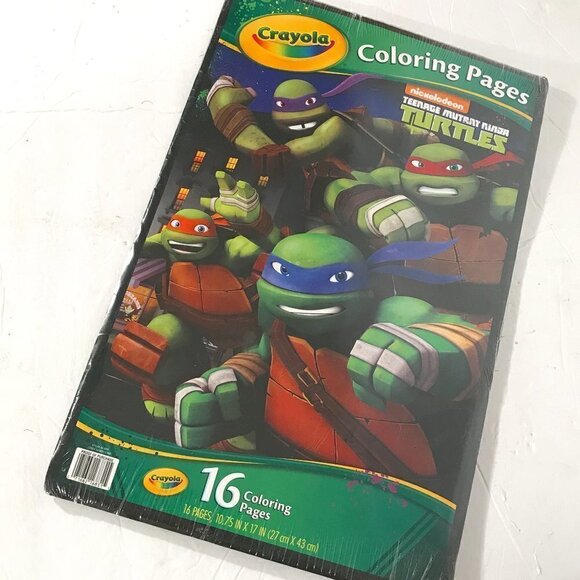 Crayola NiCKELODEON  TMNT Teenage Mutant Ninja Turtles Jumbo Coloring Book NWT - Picture 1 of 13